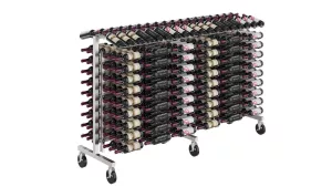 Island Display Rack | Modern retail floor wine rack