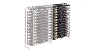 Island Display Rack Freestanding Retail Metal Wine Rack