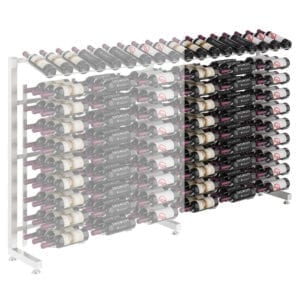 Island Display Rack Freestanding Retail Metal Wine Rack