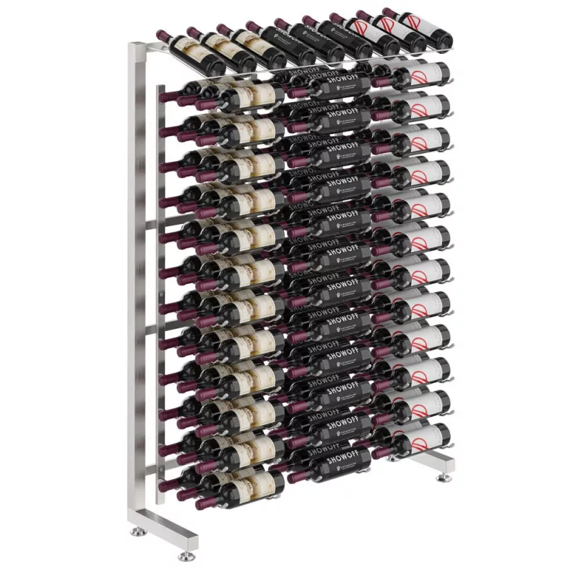 Island Display Rack Freestanding Retail Metal Wine Rack