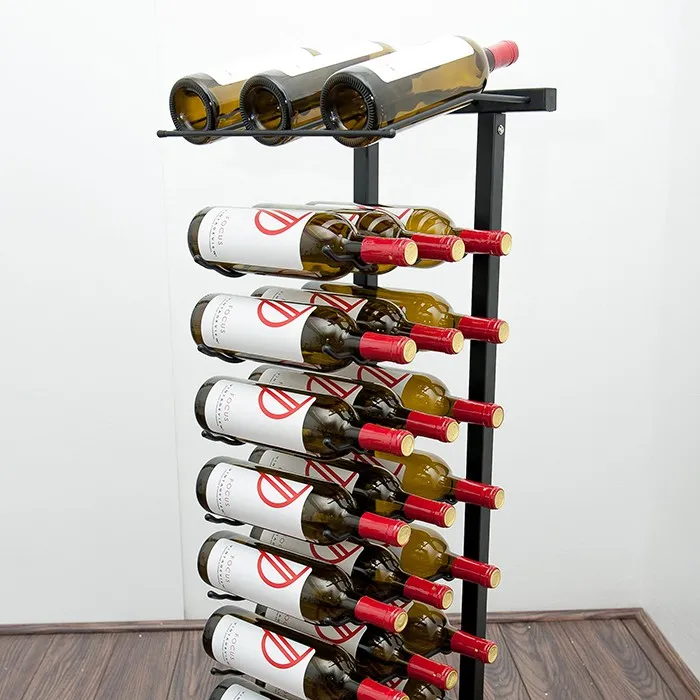 Modern Freestanding Wine Racks Metal and Acylic VintageView