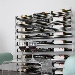 Evolution Wine Tower 4 metal and acrylic wine rack