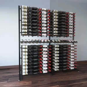 Island Display Rack Freestanding Retail Metal Wine Rack