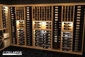 CellarVue Modular Metal and Wood Wine Racks