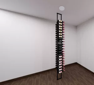 W Series Floating Wine Rack Kit (84 bottles) in Satin Black finish