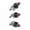 Vino Rails Designer Grid 3x1 (curated wall-mouted metal wine rack display)