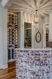 Modern Farmhouse Metal Wine Rack Display