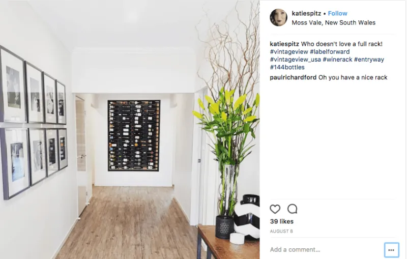 Modern Wine Cellar Design on Instagram