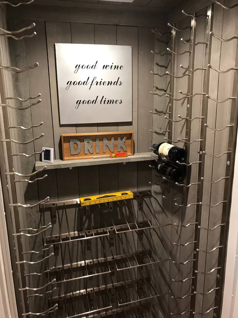Custom Wine Cellar Closet Conversion DIY