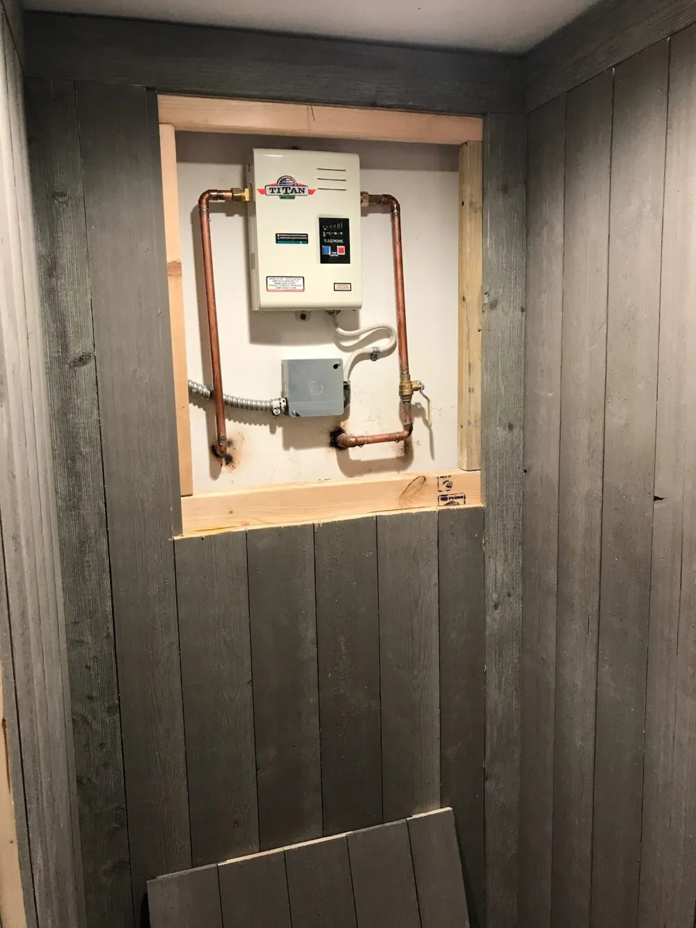 Turning a water heater closet into a custom wine cellar in Coral Gables