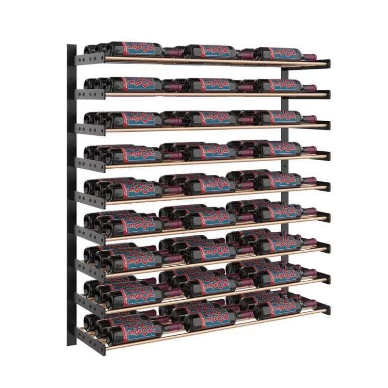Evolution Wine Wall wall mounted metal wine rack system