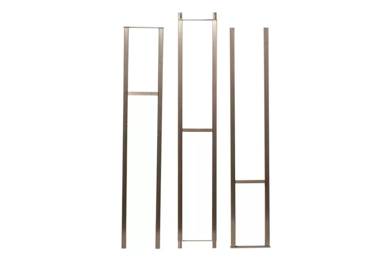 W Series Wine Rack Frame 12 in Brushed Nickel finish