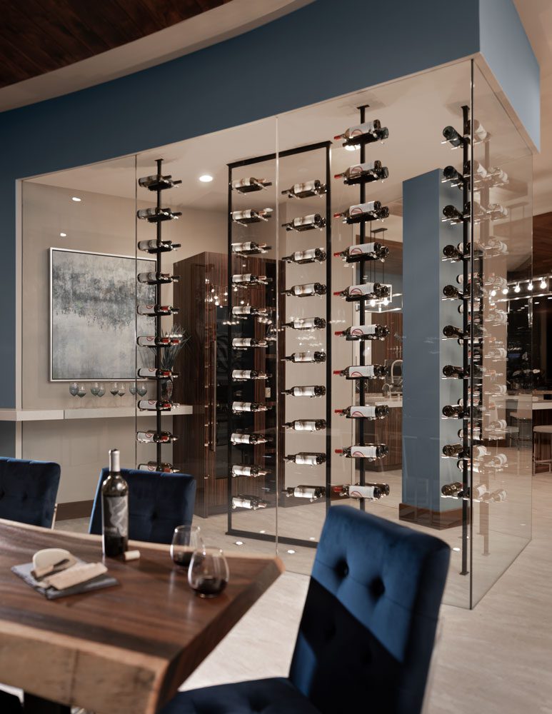 Vino Series Post - Floor to Ceiling Mounted Wine Rack - VintageView