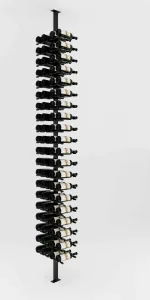 Vino Pins Metal Floating Wine Rack Kit with Post System