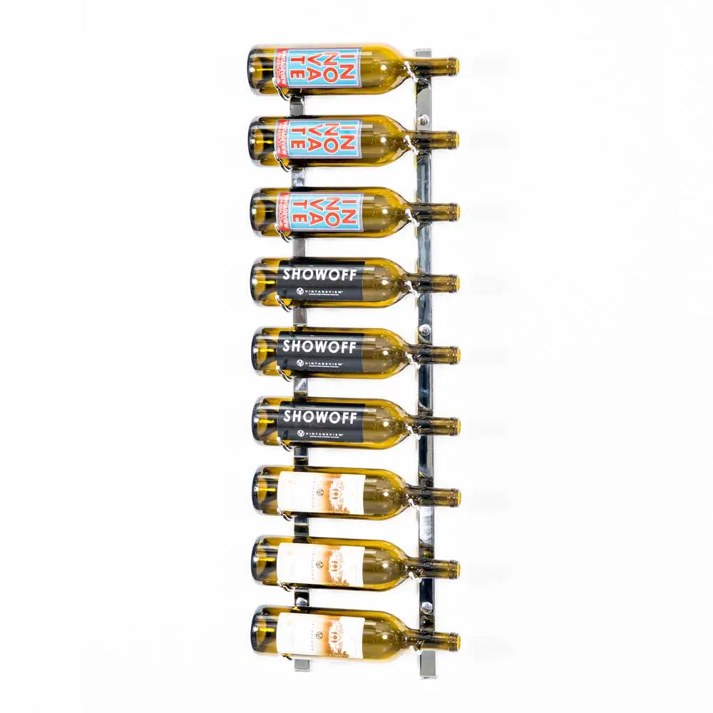 W Series 3, 9-bottle wine rack in Chrome Luxe finish W Series 3, 9-bottle wine rack in Chrome Luxe finish