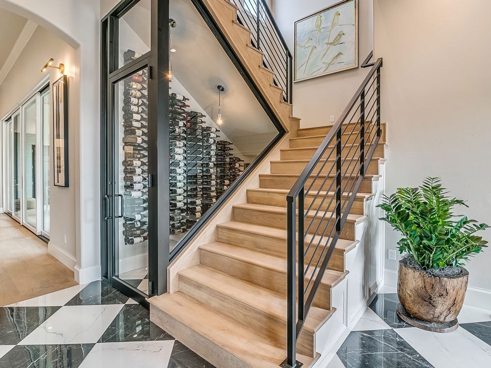 under stairs wine cellar