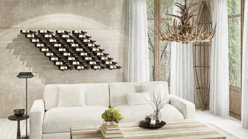 Vino Pins Flex Wall Mounted Wine Rack System