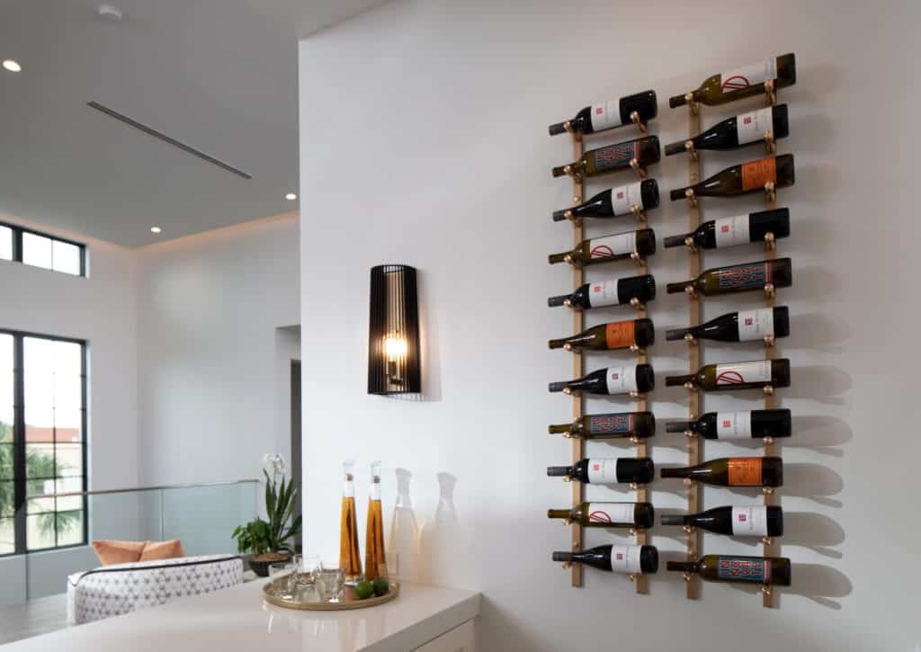 Modern wall mounted online wine rack