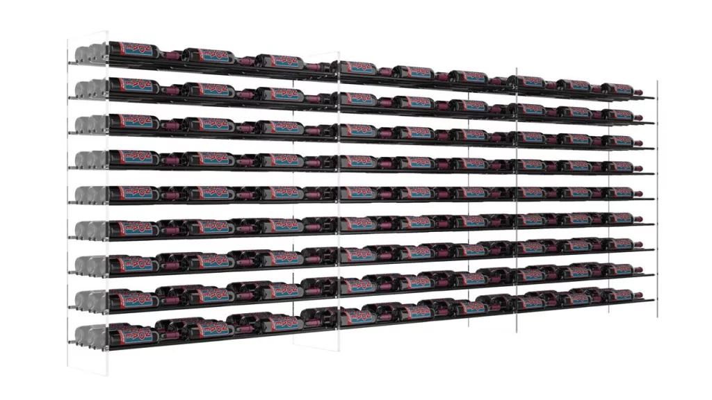 Evolution Wine Tower 47 Acrylic and Metal Freestanding Wine Rack