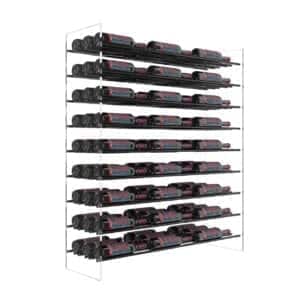 Evolution Wine Tower 47 Acrylic and Metal Freestanding Wine Rack