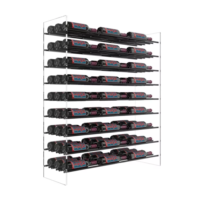 Evolution Wine Tower 47 Acrylic and Metal Freestanding Wine Rack