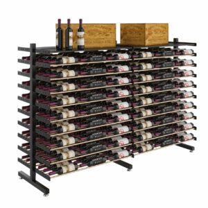 Evolution Island Display Freestanding Wine Rack
