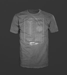 VintageView Modern Wine Cellar Blueprint T-Shirt