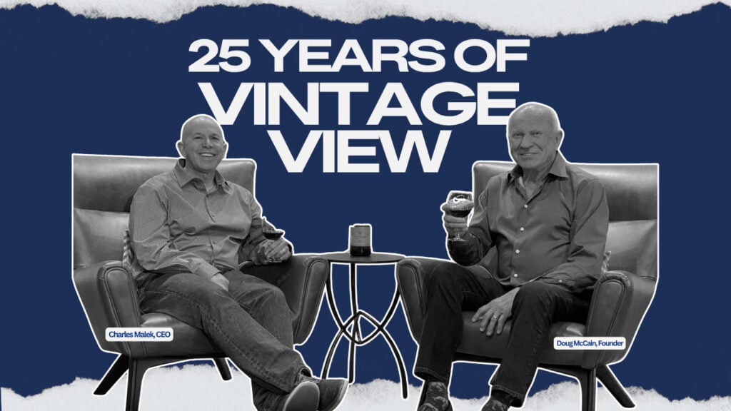 25 years vintageview graphic design charles and doug
