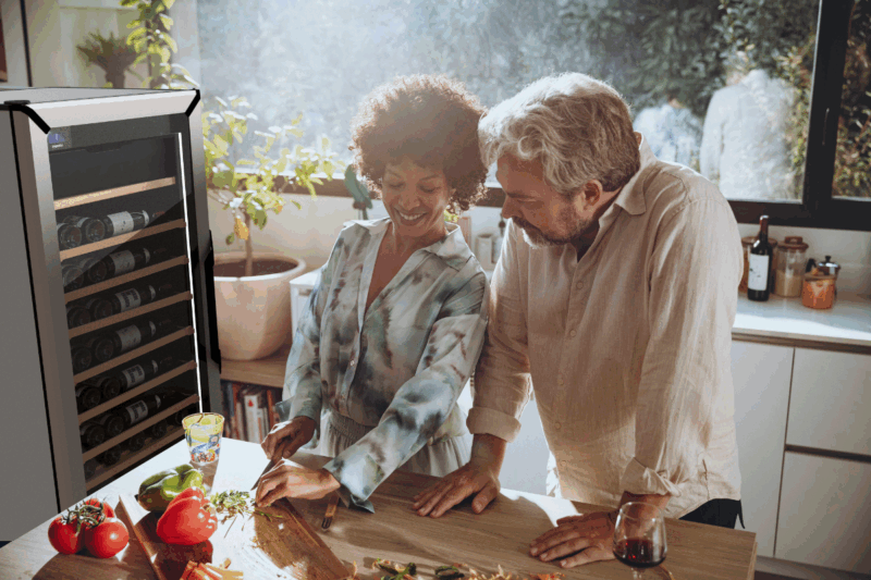 3T family in kitchen