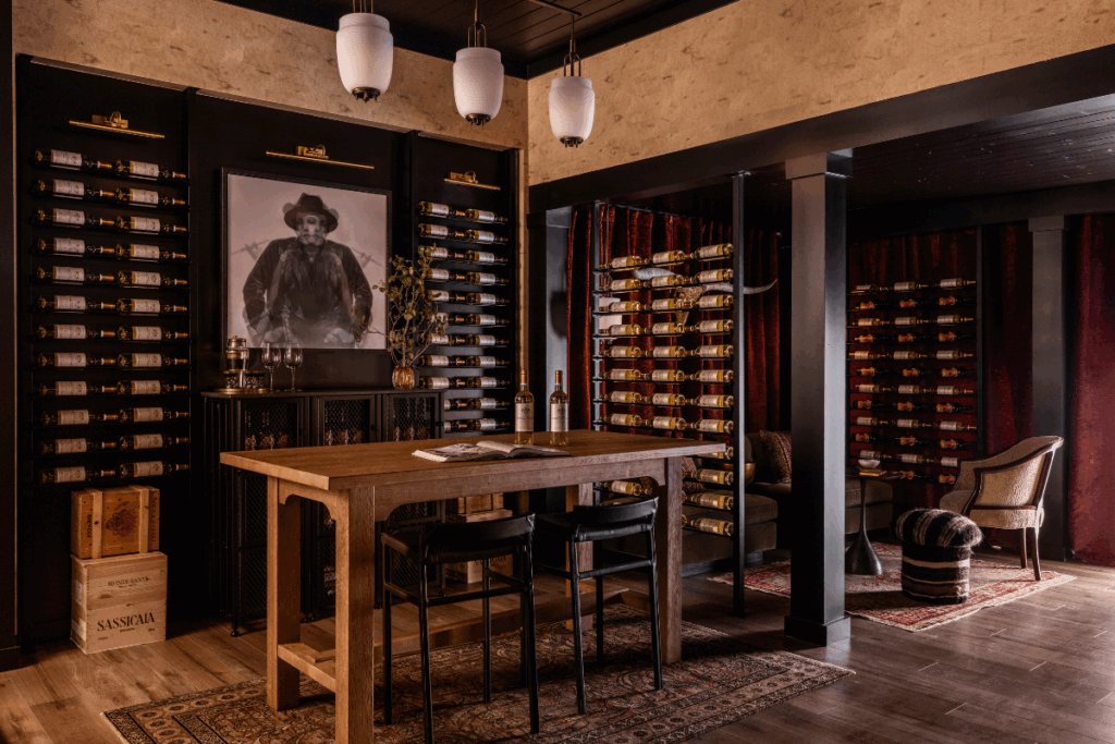 wine bar with evolution series 