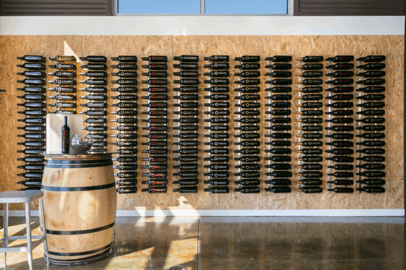 fidelitas winery w series wine rack wall display