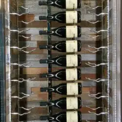 W Series 8 Wall Mounted Metal Wine Rack