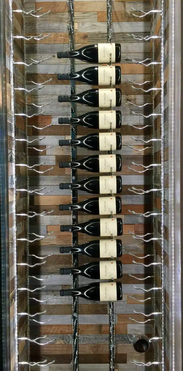 W Series 8 Wall Mounted Metal Wine Rack