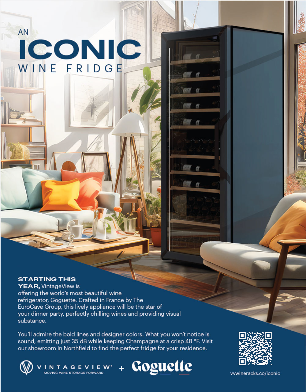 Denver Life Magazine Iconic Wine Rack Ad