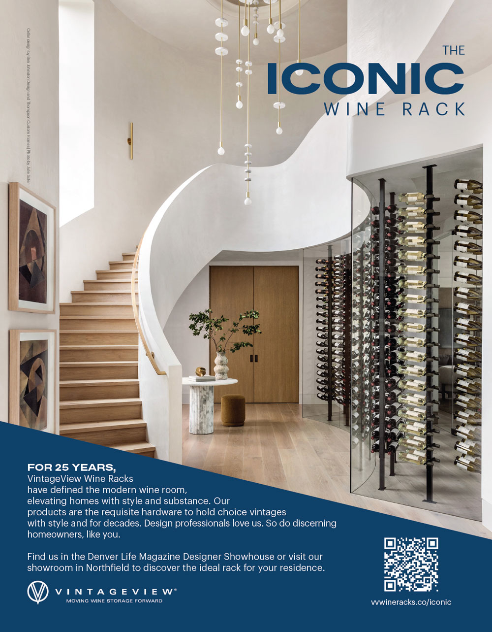 Denver Life Magazine Helix Wine Rack Ad