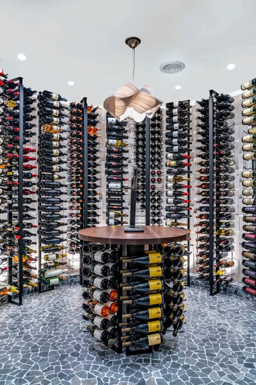 W Series Double Sided Floating Wine Rack Kit 10 (floortoceiling