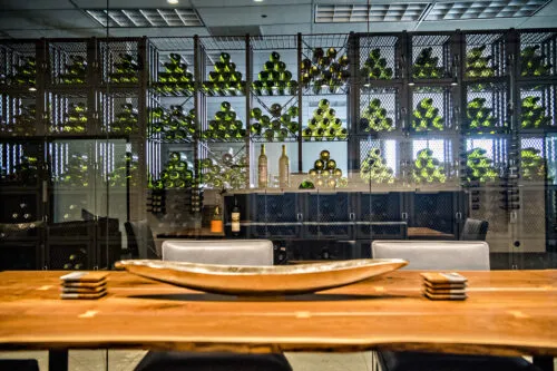 The VintageView Headquarters wall of Case and Crate.