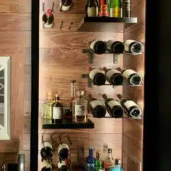 W Series Presentation Row Metal Wine Rack