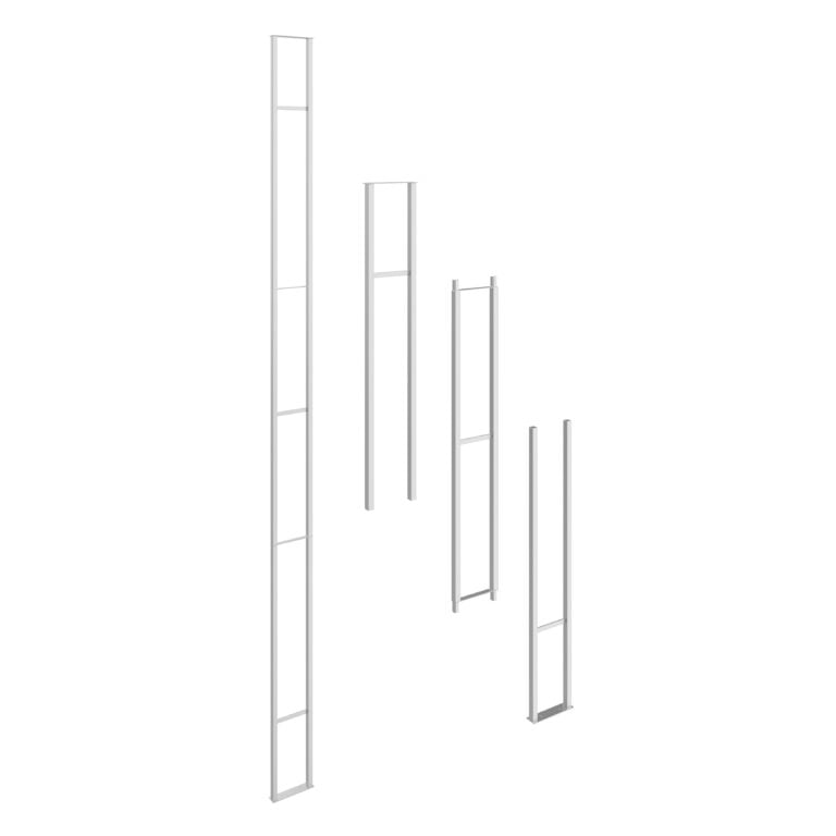 W Series Wine Rack Frame 12 in Cool Gray, a special order finish option.