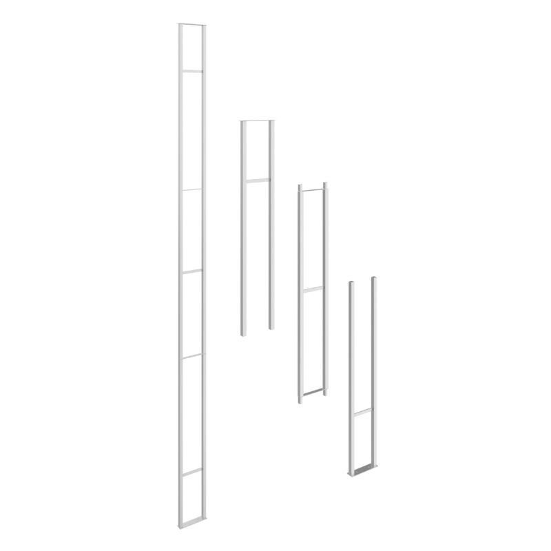 W Series Wine Rack Frame 12 in Cool Gray, a special order finish option.