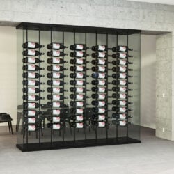 W Series Frame Big 10, shown in a glass wine room.