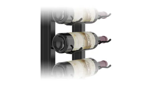 Close up of the W Series single bottle deep wine rack.