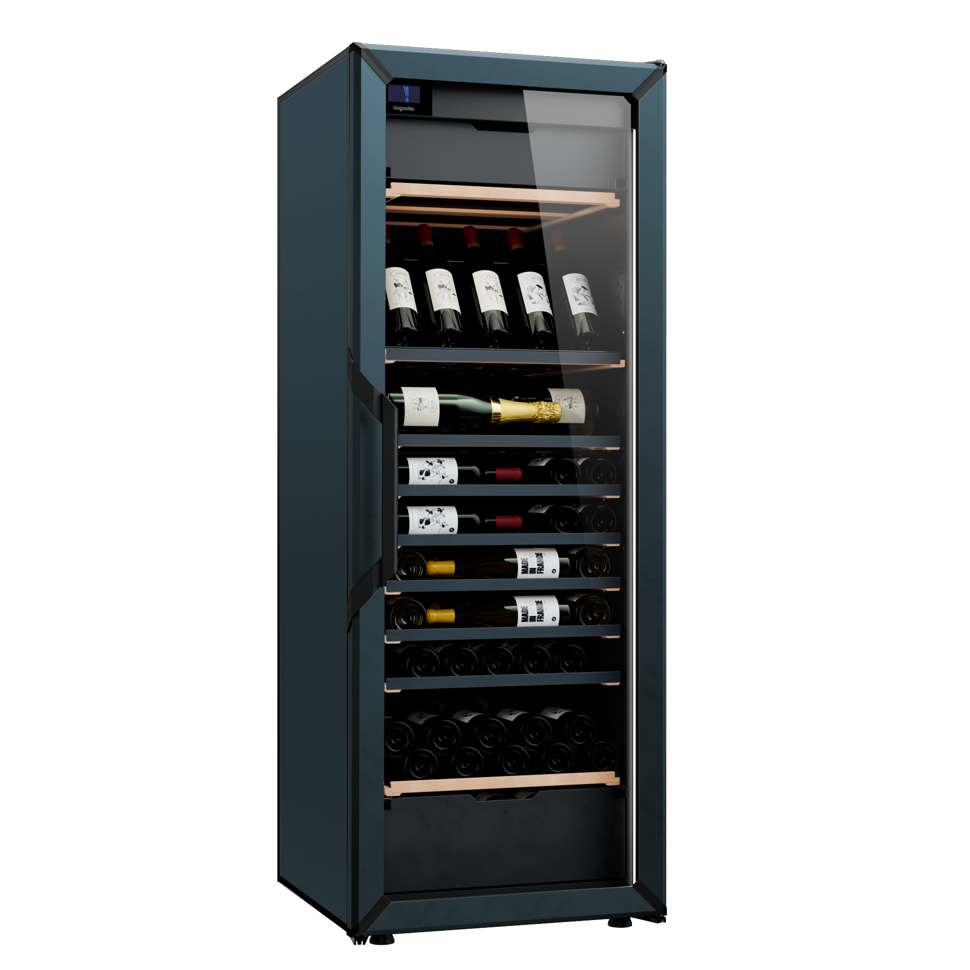 Goguette Multi Zone Wine Fridge in Slate Blue