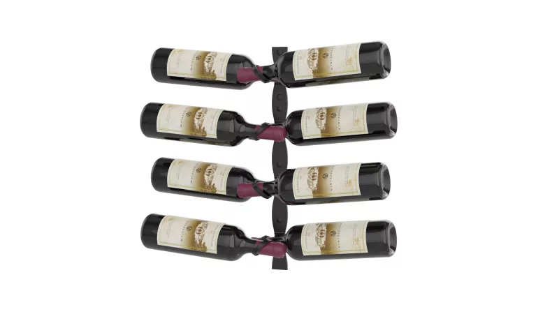 R Series Helix Dual 20 (minimalist wall mounted metal wine rack kit)