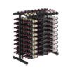 W Series Double Sided Island Display Rack Presentation Row 3 (freestanding metal wine rack)
