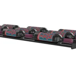 Evolution Low Profile Label Forward Row (floor-to-ceiling Wine Rack Post accessory) - Matte Black, 3 Columns, Triple