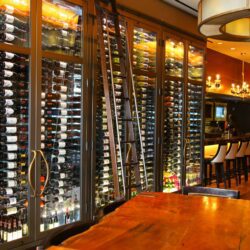 W Series 8 Wall Mounted Metal Wine Rack
