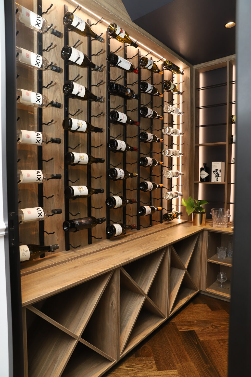 Wall Mount Wine Rack Columns | Versatile Storage | VintageView