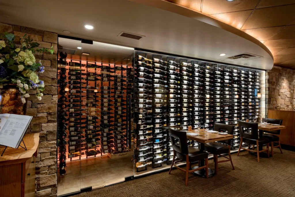 W Series Double Sided Floating Wine Rack Kit 10 (floortoceiling