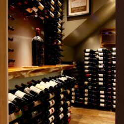 W Series 5 Wall Mounted Metal Wine Rack